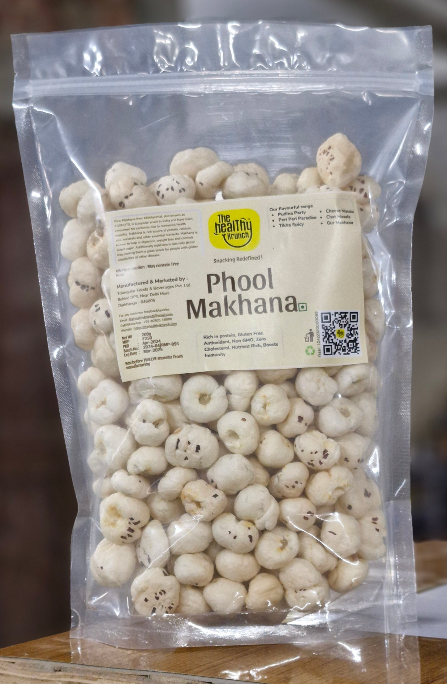 Phool Makhana Medium (250g)| Medium Quality | Pack of 1