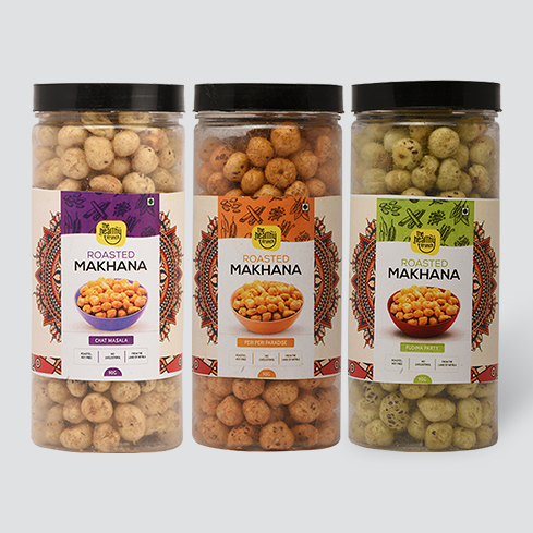 Flavoured | Roasted Makhana Jar (75g) | Pack of 3