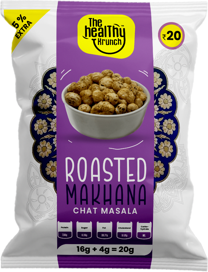 Roasted Makhana Pouch (18g) | Pack of 50