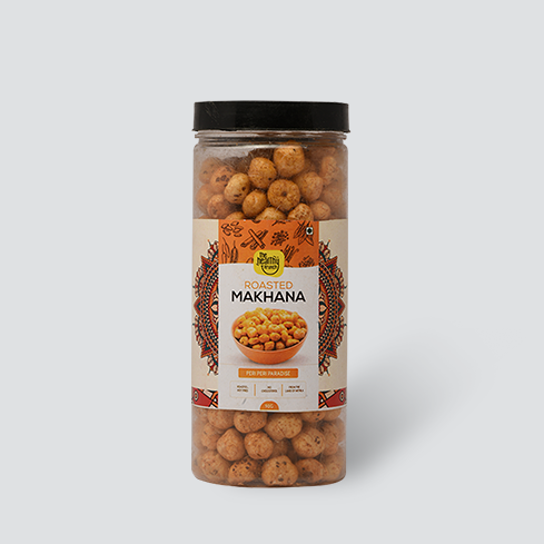 Flavoured | Roasted Makhana Jar (75g) | Pack of 2 + Pack of 3 (15g)