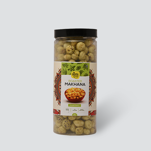 Flavoured | Roasted Makhana Jar (75g) | Pack of 2 + Pack of 3 (15g)
