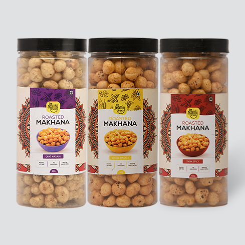 Flavoured | Roasted Makhana Jar (75g) | Pack of 3
