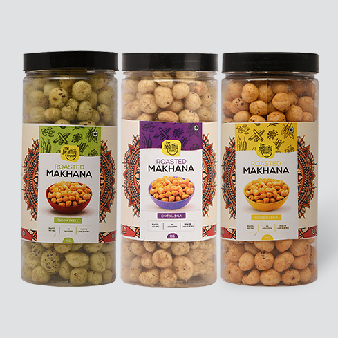 Flavoured | Roasted Makhana Jar (75g) | Pack of 3