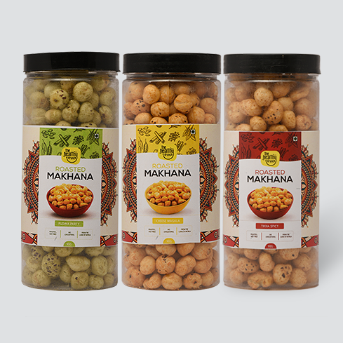 Flavoured | Roasted Makhana Jar (75g) | Pack of 3