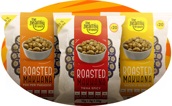 Roasted Makhana Pouch (15g) | Pack of 50