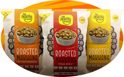 Roasted Makhana Pouch (15g) | Pack of 50