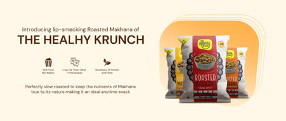 Roasted Makhana Pouch (15g) | Pack of 20