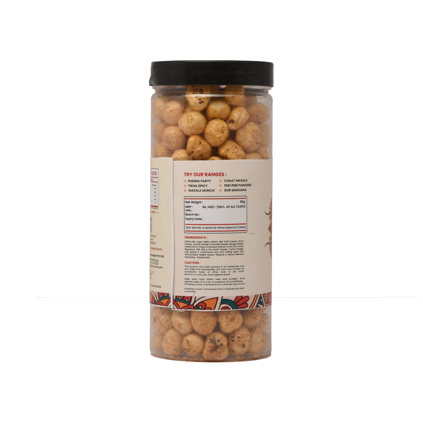 Flavoured | Roasted Makhana Jar (75g) | Pack of 4