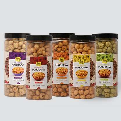 Flavoured | Roasted Makhana Jar (75g) | Pack of 5