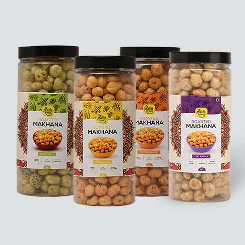 Flavoured | Roasted Makhana Jar (75g) | Pack of 4