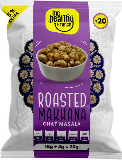 Roasted Makhana Pouch (15g) | Pack of 50