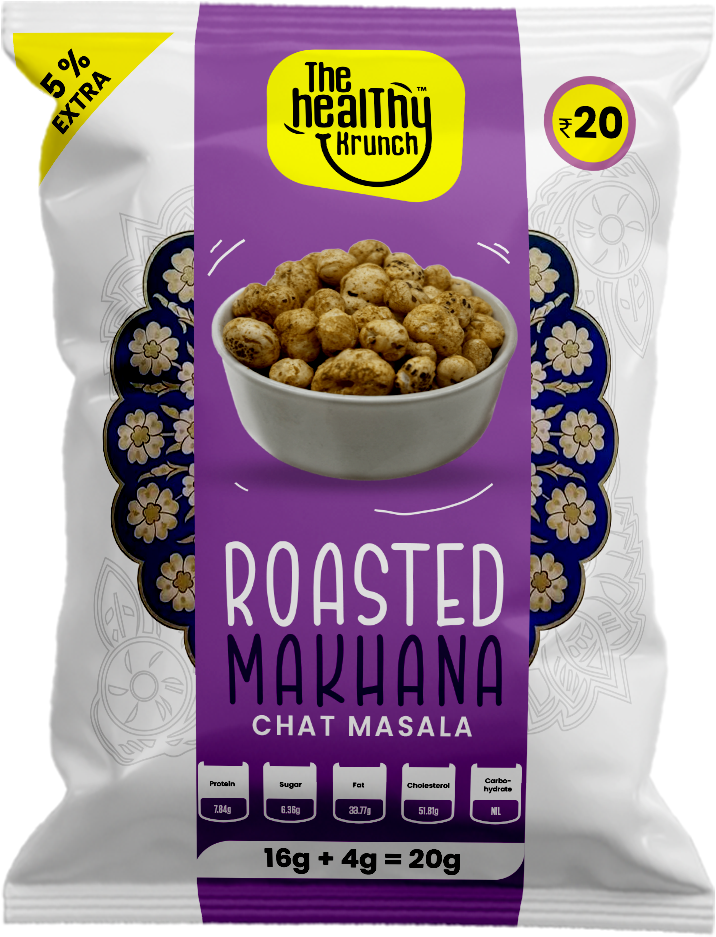 Roasted Makhana Pouch (15g) | Pack of 20