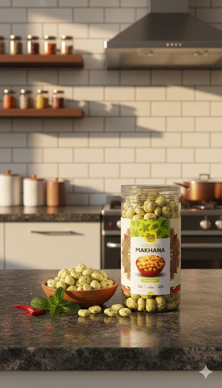 Pudina Party | Roasted Makhana Jar (75g) | Pack of 1