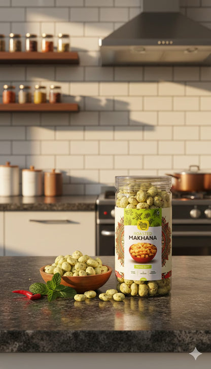 Pudina Party | Roasted Makhana Jar (75g) | Pack of 1