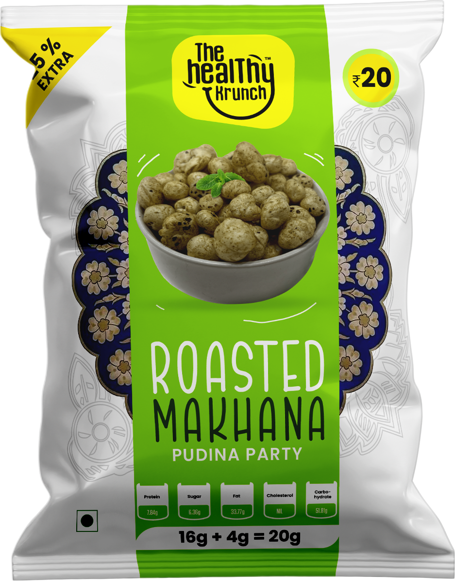 Roasted Makhana Pouch (15g) | Pack of 50
