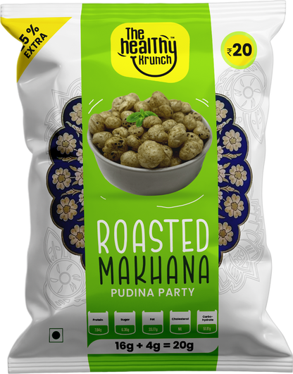 Roasted Makhana Pouch (15g) | Pack of 50