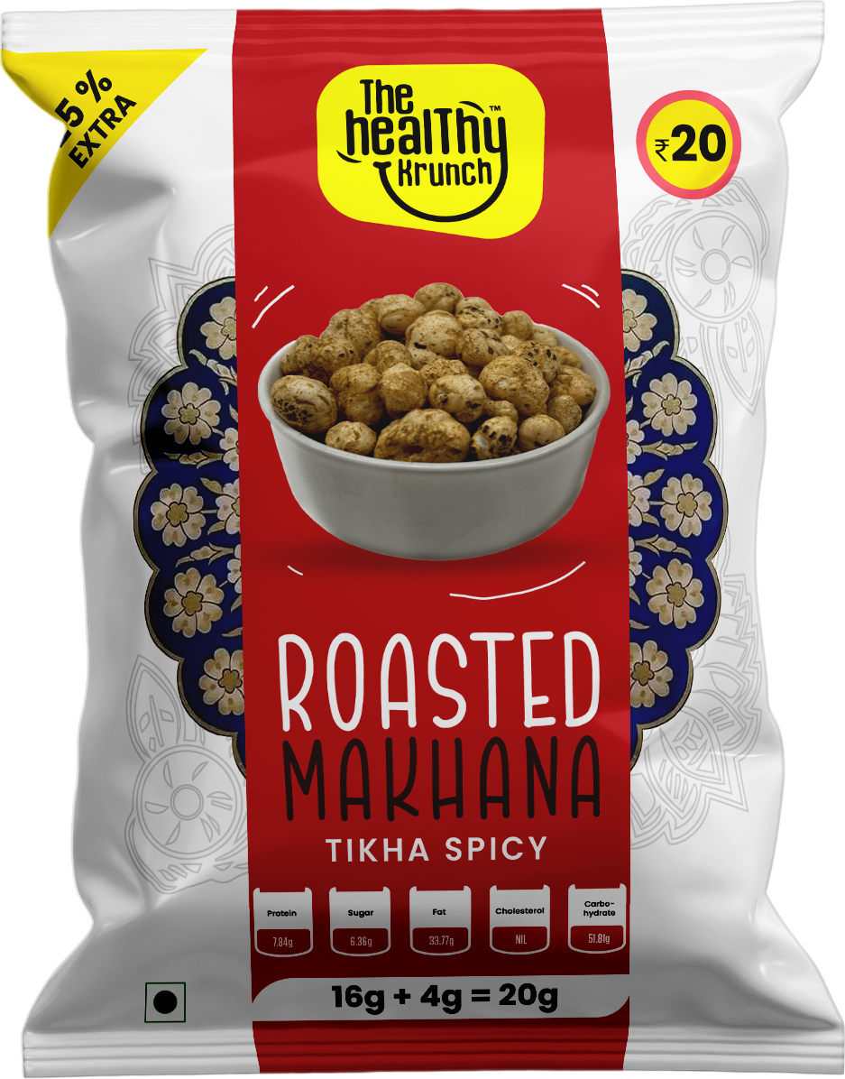 Roasted Makhana Pouch (15g) | Pack of 50